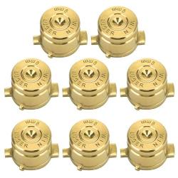 Metal Bullet Buttons Controller Replacement Parts Fit for PS4 (Gold)