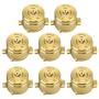 Metal Bullet Buttons Controller Replacement Parts Fit for PS4 (Gold)