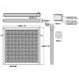 21-1/2x23-1/2x1 Lifetime Air Filter - Electrostatic Washable Permanent A/C Furnace Air Filter. 82% Arrestance.