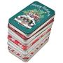 Christmas Holiday Gift Card Tin Holder Boxes 6 Pack Winter Design Gift Cards Box Money Storage Container Holders with Lids by Gift Boutique