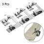 YEQIN 3 Pcs Adjustable Rolled Hem Foot (1 Inch, 1/2 Inch, 3/4 Inch) Sewing Machine Presser Foot Hemmer Foot Set for Singer Brother Janome Babylock Juki