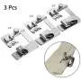 YEQIN 3 Pcs Adjustable Rolled Hem Foot (1 Inch, 1/2 Inch, 3/4 Inch) Sewing Machine Presser Foot Hemmer Foot Set for Singer Brother Janome Babylock Juki