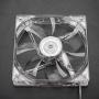 Pokerty Cooling Fan, 12CM 5V USB Transparent LED Colorful Light Cooling Fan PC Computer CPU Cooling Fan