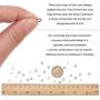 PandaHall Elite About 1800 Pcs Iron Open Jump Rings Unsoldered Diameter 6mm Wire 21-Gauge 6 Colors for Jewelry Findings