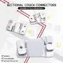 Hilitchi 120Pcs Assorted Metal Universal Sectional Sofa Interlocking Furniture Connector Bracket with Screws Hilitchi 120Pcs Assorted Metal Universal Sectional Sofa Interlocking Furniture Connector Bracket with Screws