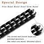 STIROLL Thin Replacement Band Compatible for Apple Watch 38mm 40mm 42mm 44mm, Stainless Steel Metal Wristband Women Men for iWatch SE Series 6/5/4/3/2/1 (Black+Silver, 38mm/40mm)