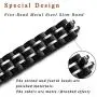STIROLL Thin Replacement Band Compatible for Apple Watch 38mm 40mm 42mm 44mm, Stainless Steel Metal Wristband Women Men for iWatch SE Series 6/5/4/3/2/1 (Black+Silver, 38mm/40mm)