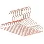 Jetdio 12.5'' Children Rose Gold Metal Clothes Shirts Hanger with Notches, Children Hanger, Cute Small Strong Coats Hanger for Kids, 30Pack