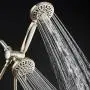 AquaDance Brushed Nickel Premium High Pressure 48-setting 3-Way Combo for The Best of Both Worlds – Enjoy Luxurious 6-setting Rain Shower Head and 6-Setting Hand Held Shower Separately or Together AquaDance Brushed Nickel Premium High Pressure 48-setting 3-Way Combo for The Best of Both Worlds – Enjoy Luxurious 6-setting Rain Shower Head and 6-Setting Hand Held Shower Separately or Together