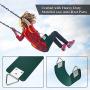 AGPTEK Swing Seat, 77.2 x 15 x 0.7cm Yard Swing for Kids & Adults with Metal Triangle Ring - Green(300KG /660LB Weight Limit)