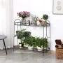 Yaheetech 2 Tier Metal Plant Stand for Outdoor/Indoor, Plant Display Rack Flower Pot Stand Shelf for Home Garden Backyard Patio, Home Storage Organizer Rack Black,33.5 x 13.4 x 31.9 inch Yaheetech 2 Tier Metal Plant Stand for Outdoor/Indoor, Plant Display Rack Flower Pot Stand Shelf for Home Garden Backyard Patio, Home Storage Organizer Rack Black,33.5 x 13.4 x 31.9 inch