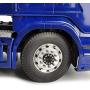Que-T 2pcs Metal Front Wheel Hubs Rims for 1/14 Tamiya Tractor Climbing Trailer RC Car Upgrade Parts