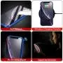 MIMEI Privacy Magnetic Case for iPhone 7/8 4.7inch Clear Double Sided Tempered Glass [Magnet Absorption Metal Bumper Frame] Thin Anti-Spy 360 Full Protective Phone Case 4.7'' 5.5'' (Blue, 7G/8G 4.7'')