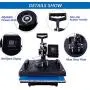 12X15 Inch Heat Press Machine for Shirt Combo 5-in-1 Digital Heat Press Machine Transfer Sublimation Swing Away Power Pressing Machine for Hat/Mug/Plate/Cap/T-Shirt Heat Press (Black) 12X15 Inch Heat Press Machine for Shirt Combo 5-in-1 Digital Heat Press Machine Transfer Sublimation Swing Away Power Pressing Machine for Hat/Mug/Plate/Cap/T-Shirt Heat Press (Black)