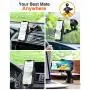 VANMASS Car Phone Mount, Universal Cell Phone Holder for Car Dashboard, Windshield, Air Vent with One-Click Release Button, Compatible with iPhone, Samsung, Google, LG, HTC & More Smartphone