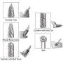 5 Pcs Carbide Rotary Burr Set with 6 mm(1/4 Inch) Shank and 8mm Head, Acrux7 Tungsten Carbide Double Cut Rotary Burr 1/4 Inch Shank Die Grinder Bits for DIY Woodworking, Metal Carving, Engraving, Dril 5 Pcs Carbide Rotary Burr Set with 6 mm(1/4 Inch) Shank and 8mm Head, Acrux7 Tungsten Carbide Double Cut Rotary Burr 1/4 Inch Shank Die Grinder Bits for DIY Woodworking, Metal Carving, Engraving, Dril