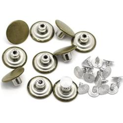 Oxeanus 10Pcs Metal Replacement Jeans Buttons Kit