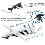 CORPER TOYS Aircraft Toy Die-cast Alloy Metal Model Plane Air Force Attack Airplane Pull Back Toy with Lights and Sounds Gifts for Kids Boys Girls Children