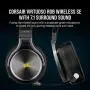 Corsair Virtuoso RGB Wireless SE Gaming Headset - High-Fidelity 7.1 Surround Sound w/Broadcast Quality Microphone - Memory Foam Earcups - 20 Hour Battery Life Works w/ PC, PS5, PS4 - Gunmetal Corsair Virtuoso RGB Wireless SE Gaming Headset - High-Fidelity 7.1 Surround Sound w/Broadcast Quality Microphone - Memory Foam Earcups - 20 Hour Battery Life Works w/ PC, PS5, PS4 - Gunmetal