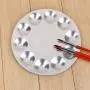 COMIART Metal 10 Well Round Artist Watercolours Paint Mixing Palette Tray,Pack of 2