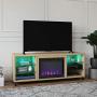 Ameriwood Home Lumina Fireplace TV Stand for TVs up to 70'' (Blonde Oak)