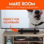 Echogear Universal Large TV Stand - Height Adjustable Base for TVs Up to 77'' - Wobble-Free Replacement Stand Works w/ Any TV Including Vizio, TCL, Samsung & More - Flat Design Compatible w/ Soundbars