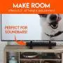 Echogear Universal Large TV Stand - Height Adjustable Base for TVs Up to 77'' - Wobble-Free Replacement Stand Works w/ Any TV Including Vizio, TCL, Samsung & More - Flat Design Compatible w/ Soundbars