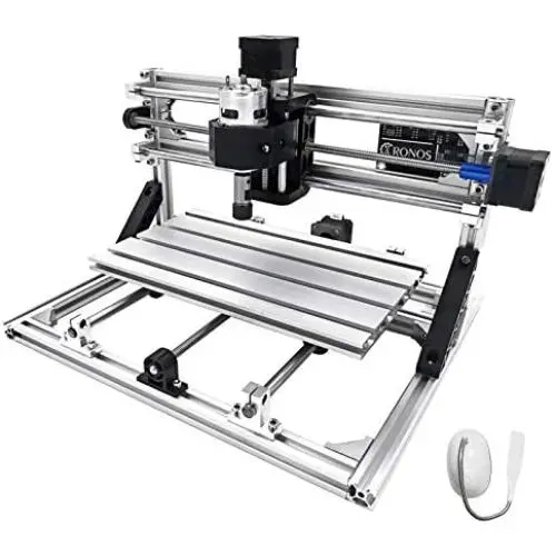 VEVOR CNC 3018 CNC Router Kit 3 Axis CNC Router Machine GRBL Control with ER11 and 5mm Extension Rod for Plastic Acrylic PCB PVC Wood Carving Milling Engraving Machine(XYZ Working Area 300x180x45mm)