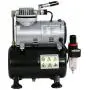 ZENY Pro 1/5 HP Airbrush Air Compressor Airbrushing Kit w/ 3L Tank and 6FT Hose Multipurpose for Spraying Cake Decorating Tattoo Nail Craft Painting ZENY Pro 1/5 HP Airbrush Air Compressor Airbrushing Kit w/ 3L Tank and 6FT Hose Multipurpose for Spraying Cake Decorating Tattoo Nail Craft Painting