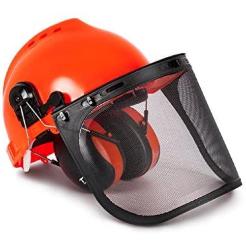 TR Industrial TR88011 Hard Hat Forestry Safety Helmet & Ear Muffs