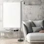 OBright Industrial Floor Lamp for Living Room, Metal Lamp, 70 Inches, E26 Ceramic Socket, Minimalist Design for Decorative Lighting, Stand Lamp for Bedroom, Office, Black