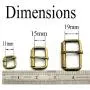 Pro Bamboo Kitchen 10pcs Metal Roller Buckle for Belts Bags DIY Hardware Accessories 1-1/2 Inch