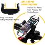 IPOW Metal Bike & Motorcycle Cell Phone Mount, with Unbreakable Metal Handlebar Holder for Bicycle, Motorbike, ATV. Fits iPhone, Samsung or Any Smartphone/GPS