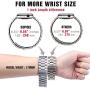 Supoix 42mm/44mm XL Large Bands Compatible with Apple Watch Series 4 44mm/Series 3/2/1 42mm,Stainless Steel Metal Link Replacement Wristbands Strap for Men-Silver