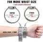 Supoix 42mm/44mm XL Large Bands Compatible with Apple Watch Series 4 44mm/Series 3/2/1 42mm,Stainless Steel Metal Link Replacement Wristbands Strap for Men-Silver