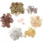 Foraineam 300 Gram (Approx. 210pcs) Assorted Antique Steampunk Gears Charms Pendant Clock Watch Wheel Gear for Crafting, Jewelry Making