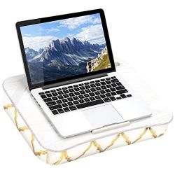 LapGear Designer Lap Desk with Phone Holder and Device Ledge - Gold Quatrefoil - Fits up to 15.6 Inch Laptops - Style No. 45416,Medium - Fits up to 15.6'' Laptops