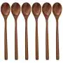 Wooden Spoons, 6 Pieces 9 Inch Wood Soup Spoons for Eating Mixing Stirring, Long Handle Spoon with Japanese Style Kitchen Utensil, ADLORYEA Eco Friendly Table Spoon Wooden Spoons, 6 Pieces 9 Inch Wood Soup Spoons for Eating Mixing Stirring, Long Handle Spoon with Japanese Style Kitchen Utensil, ADLORYEA Eco Friendly Table Spoon
