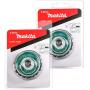 Makita 2 Pack - 3 Inch Knotted Wire Cup Brush For Grinders - Heavy-Duty Conditioning For Metal - 3'' x 5/8-Inch | 11 UNC | 0.020'' Thick Wire