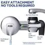 PUR PFM400H Faucet Water Filtration System, Horizontal, Chrome