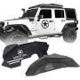 Hooke Road Wrangler JK Inner Fender Liners Front & Rear Kit Compatible with Jeep Wrangler JK & Unlimited 2007-2018 2/4 Doors