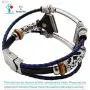 Smatiful Versa 3 Cute Bands with Stainless Steal Connector for Slim Male, Adjustable Replacement Watch Band Compatible with for Fitbit Sense & Versa 3, Grey Dark Blue Smatiful Versa 3 Cute Bands with Stainless Steal Connector for Slim Male, Adjustable Replacement Watch Band Compatible with for Fitbit Sense & Versa 3, Grey Dark Blue