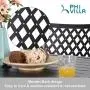 PHI VILLA Outdoor Swivel Bar Stool Set of 2 Counter Height Patio Metal Dining Chairs All-Weather Patio Furniture Chair Set with Cushion & Pillow for Bistro Lawn Yard Garden PHI VILLA Outdoor Swivel Bar Stool Set of 2 Counter Height Patio Metal Dining Chairs All-Weather Patio Furniture Chair Set with Cushion & Pillow for Bistro Lawn Yard Garden