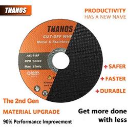 THANOS Cut Off Wheel,Cutting Wheel(2nd Gen)50 Pack,4-1/2''x3/64''x7/8'' Metal&Stainless Steel,Ultra Thin Cutting Disc