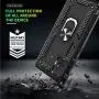 Samsung A51 5G Case, Galaxy A51 5G Phone Case with HD Screen Protector, Gritup [Military Grade] 360 Degree Rotating Metal Ring Holder Kickstand Armor Cover Phone Case for Samsung A51 5G Black