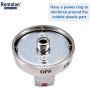 DG64-00473A Burner Dial Knob (Upgrade&Durable) with Metal Ring for Samsung Range Oven Replaces DG64-00347A,AP5917439, PS9606608 by Romalon
