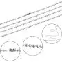 Pistha 20 Pieces Stainless Steel Bead Chain 30 Inches Ball Chain Necklaces