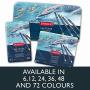 Derwent Colored Pencils, Inktense Ink Pencils, Drawing, Art, Metal Tin, 24 Count (0700929)