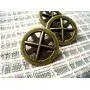 Bezelry 15 Pieces Asterisk Metal Antique Brass Color Metal Shank Buttons. 20mm (3/4 inch)