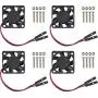 Easycargo Raspberry Pi 4 Fan 30x30x7mm, Raspberry Pi Cooling Fan Brushless 3.3V 5V DC Quiet Fan for Raspberry Pi 4B, Pi 3B+, RetroFlag NESPI Case (30mmx30mmx7mm) (Black 4-Set) Easycargo Raspberry Pi 4 Fan 30x30x7mm, Raspberry Pi Cooling Fan Brushless 3.3V 5V DC Quiet Fan for Raspberry Pi 4B, Pi 3B+, RetroFlag NESPI Case (30mmx30mmx7mm) (Black 4-Set)